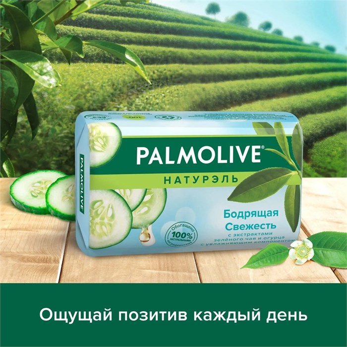 Мыло туалетное Palmolive Натурэль Бодрящая свежесть 90 г 1/72 KP-2454