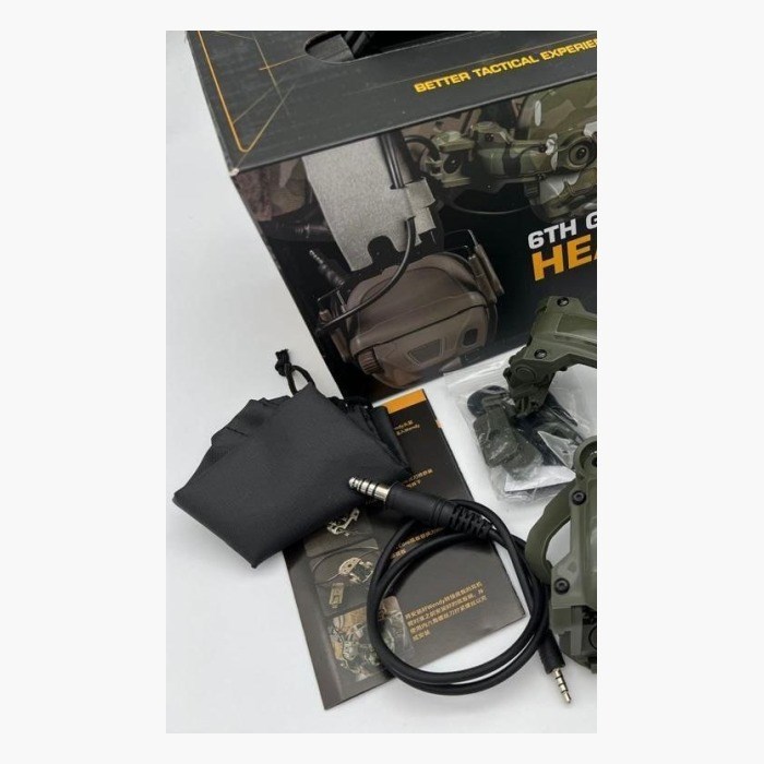 Наушники тактические 6TH GEN TACTICAL HEADSET H2+ (Earmor, олива) ART-0006