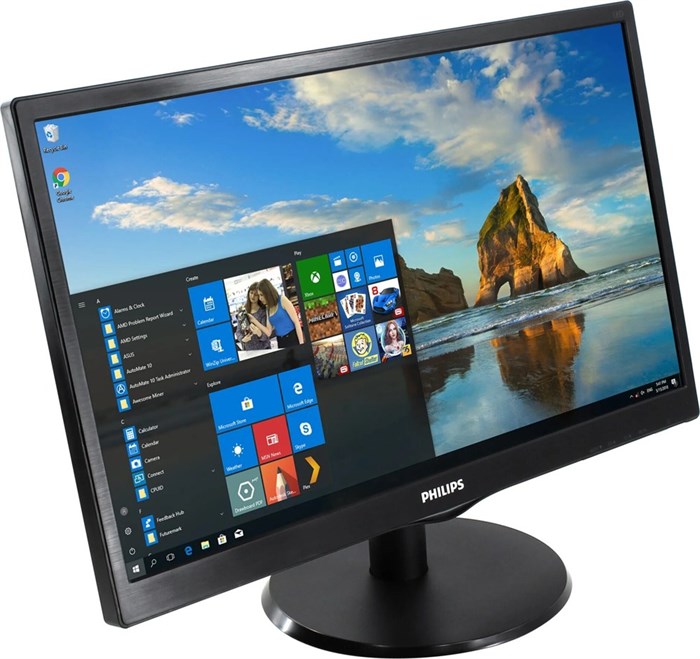Монитор Philips 223V5LSB (21.5"/1920x1020(16:9)/TN/76ГЦ/черн). Конфигурация: SN:UK0A2129007075/Новый TN-МОНИ-0049