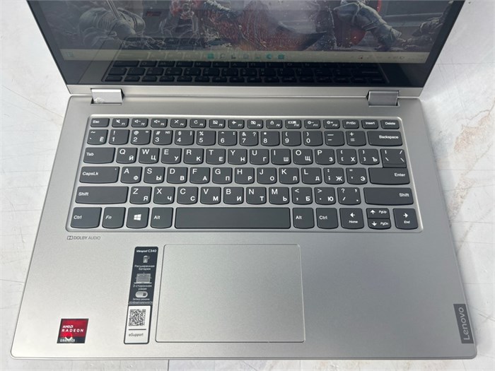 Ноутбук-трансформер Lenovo IdeaPad C340-14API 14"/AMD Ryzen 3 3200U/RAM 4 GB/SSD 128 GB/AMD Radeon Vega 3/1366*768 (Touch)/IPS/Windows 10/Подсветка кл-ры:нет/серебристый. Состояние: B1 Lenovo IdeaPad C340-14API-B1