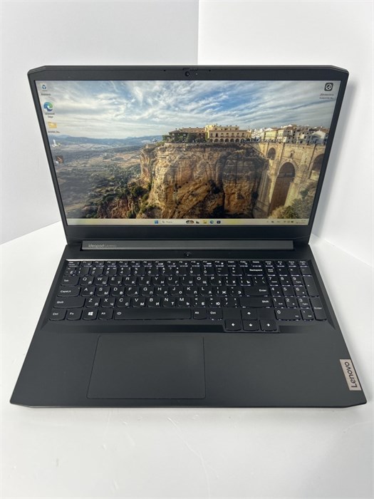 Ноутбук Lenovo IdeaPad Gaming 3 15ACH6 (82K201D1RK) 15.6"/AMD Ryzen 5 5600H/RAM 8GB/SSD 256GB/Nvidia RTX3050 4GB/1920*1080/IPS/DOS/Подсветка кл-ры: LED/Черный. Состояние: Уценка/небольшой след. на матрице от клавиатуры/B1 Уценка/небольшой след. на матрице от клавиатуры/B1