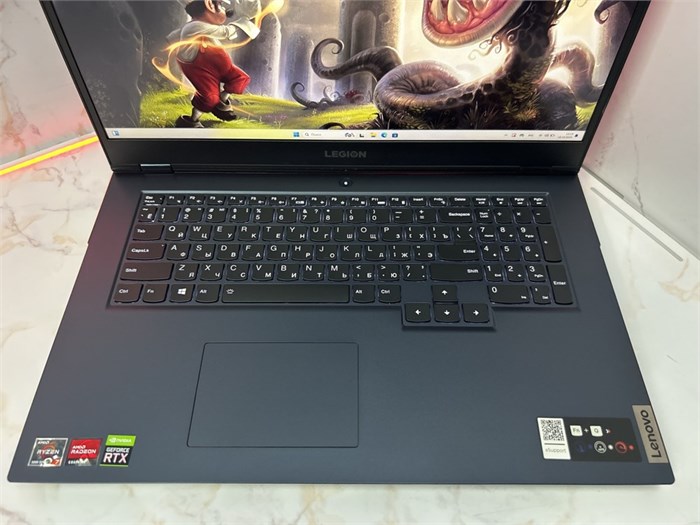 Ноутбук Lenovo Legion 5 17ACH6H (82JY0033RU) 17.3"/AMD Ryzen 7 5800H/RAM 16GB/SSD 1024GB/GeForce RTX 3070 8GB/1920*1080/IPS 144Hz/Windows 10/Подсветка кл-ры: LED/черный. Состояние: B1 82JY0033RU-B1
