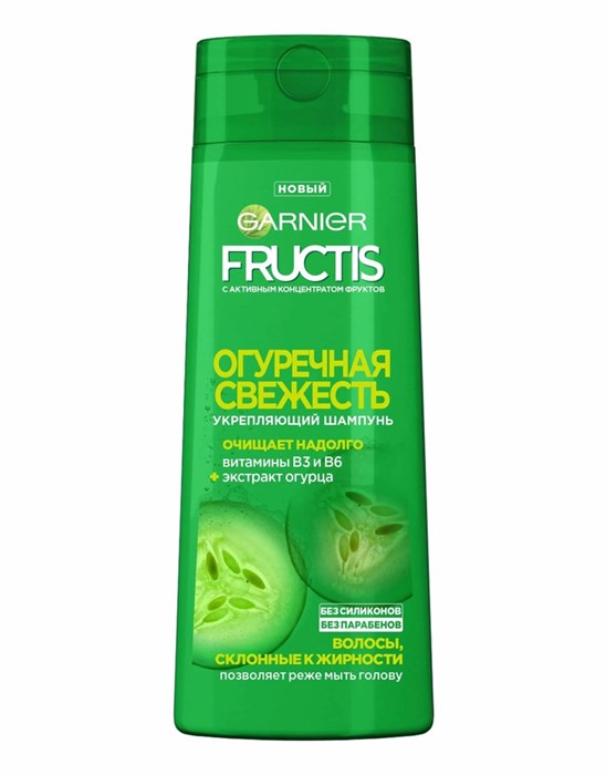 Шампунь Fructis Огуречная свежесть 400 мл 1/12 KP-2686