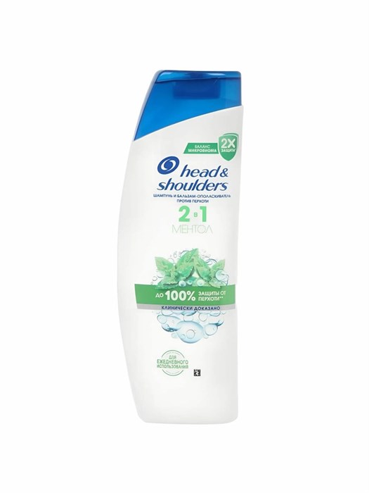 Шампунь Head & Shoulders 2в1 Ментол 400 мл 1/6 KP-2687