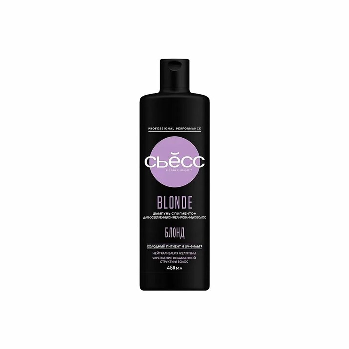 Шампунь СЬĔСС Blonde с пигментом для осветленных 450 мл 1/12 KP-2583