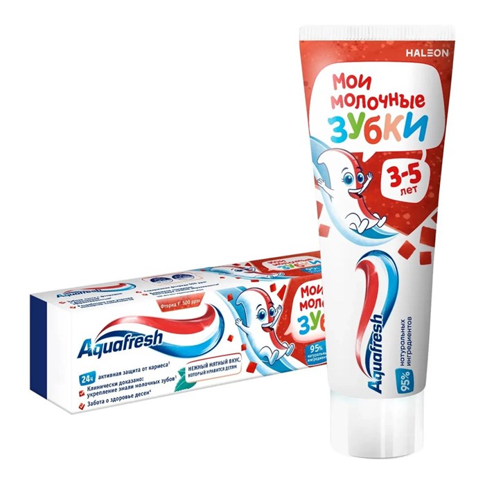 Зубная паста Aquafresh Детская 3-5 лет Мои молочные зубки 50 мл 1/12 KP-2002