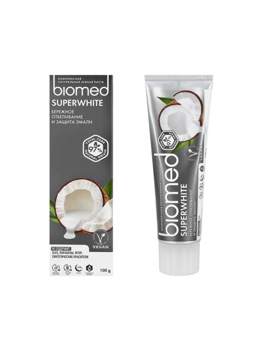 Зубная паста BioMed Super White Кокос 100 г 1/25 KP-2008