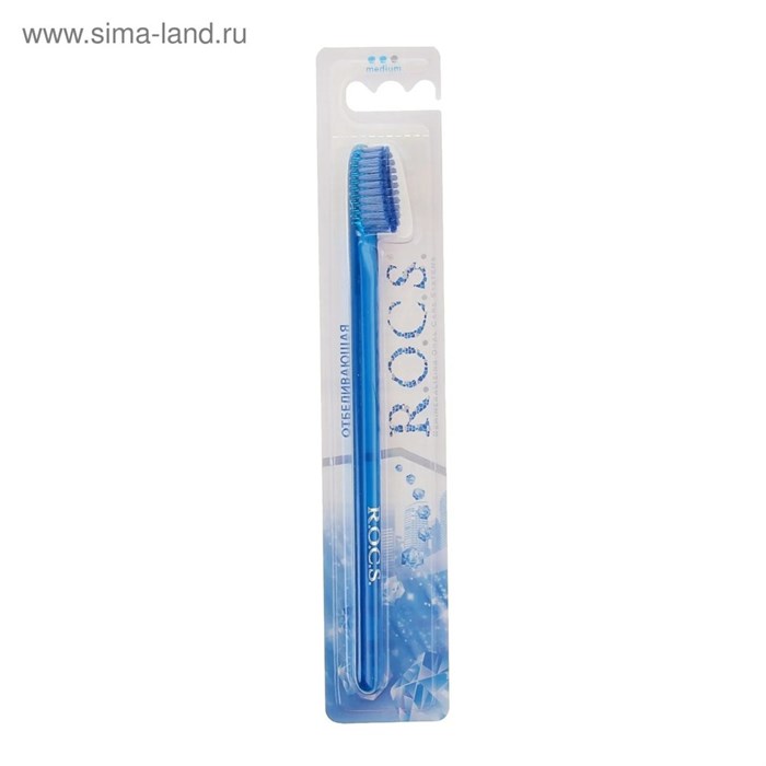 Зубная щетка R.O.C.S. Отбеливающая Средняя 1шт 1/24 KP-2522