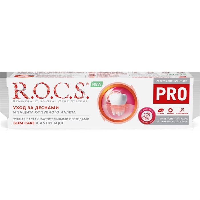 Зубная паста R.O.C.S. PRO Gum Care & Antiplaque 74 г 1/18 KP-2530