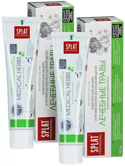 Зубная паста SPLAT Professional Лечебные травы 100 мл 1/25 KP-2554