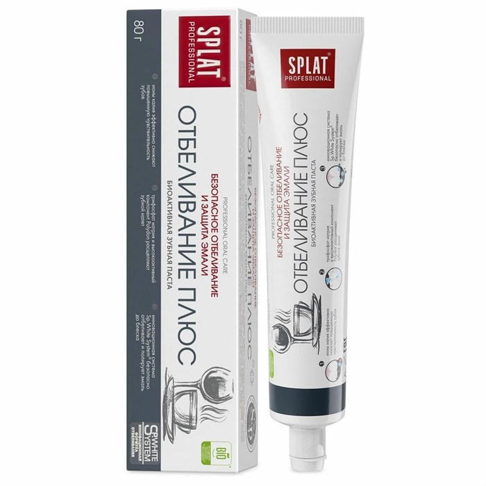 Зубная паста SPLAT Professional Отбеливание плюс 80 г 1/30 KP-2563