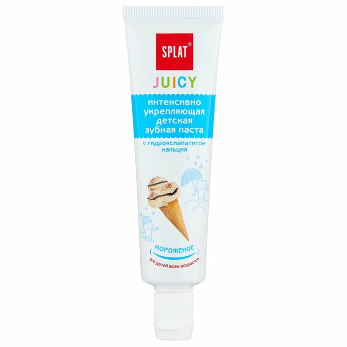 Зубная паста SPLAT Juicy Для детей Укрепляющая Мороженое 35 мл 1/20 KP-2564