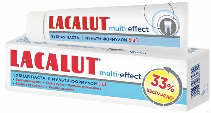 Зубная паста LACALUT Multi effect 5в1 100 мл 1/24 KP-2324