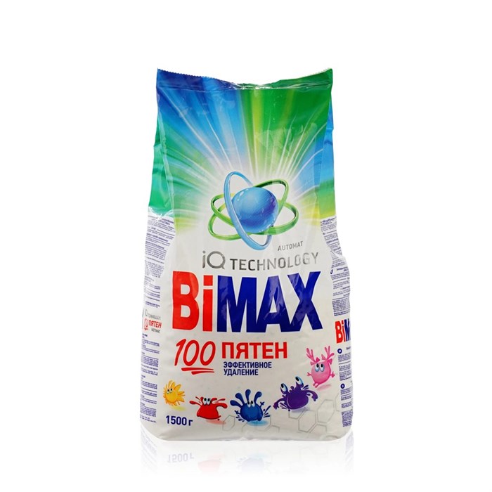Стиральный порошок BiMAX 100 Пятен автомат 1500 г 1/6 KP-2102