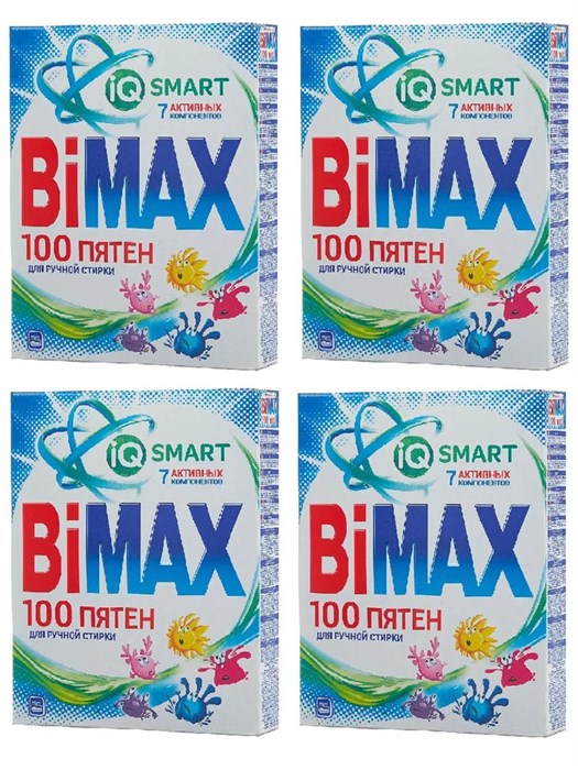 Стиральный порошок BiMAX 100 Пятен ручная стирка 400 г 1/24 KP-2112