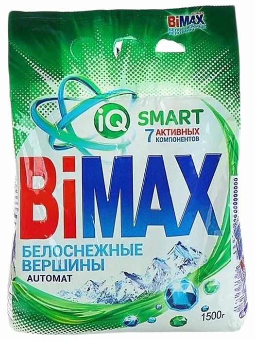 Стиральный порошок BiMAX Белоснежные вершины автомат 1500 г 1/6 KP-2120