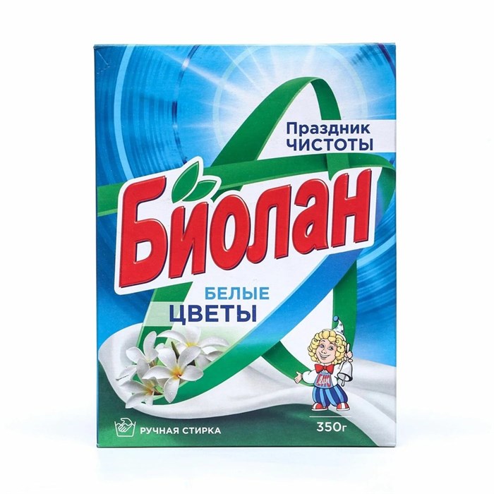 Стиральный порошок Биолан Белые цветы автомат 350 г 1/24 KP-2125