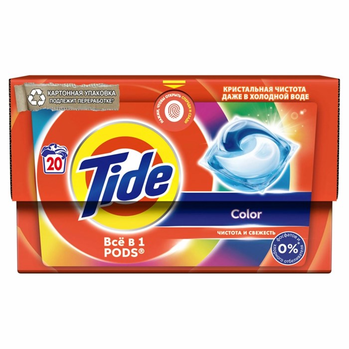 Капсулы для стирки Tide Альпийская свежесть 12шт 1/4 KP-2591