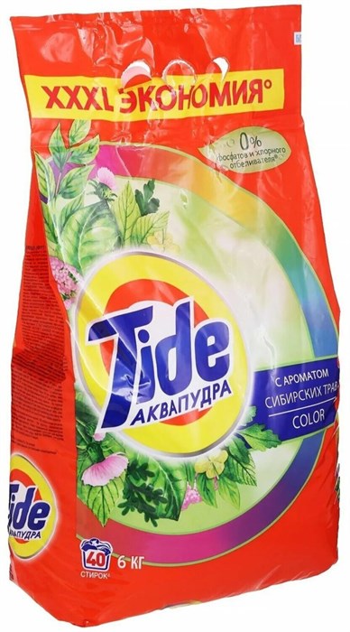 Стиральный порошок Tide Color аромат Сибирских трав автомат 6 кг 1/1 KP-2600