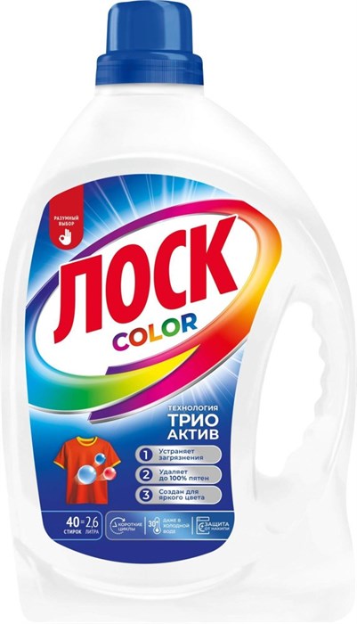 Гель для стирки Лоск Color 2,6 л 1/4 KP-2354