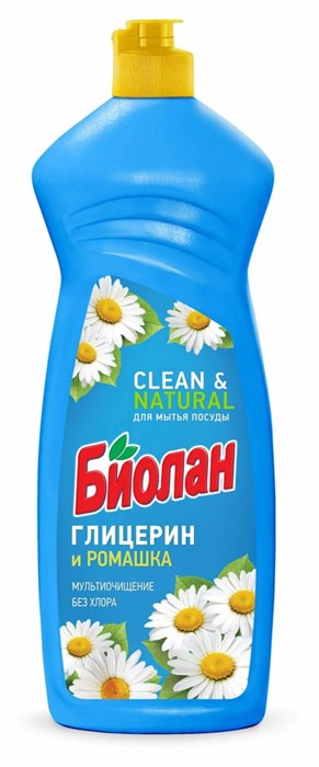 Средство для мытья посуды Биолан Глицерин и Ромашка 900 г 1/12 KP-2129