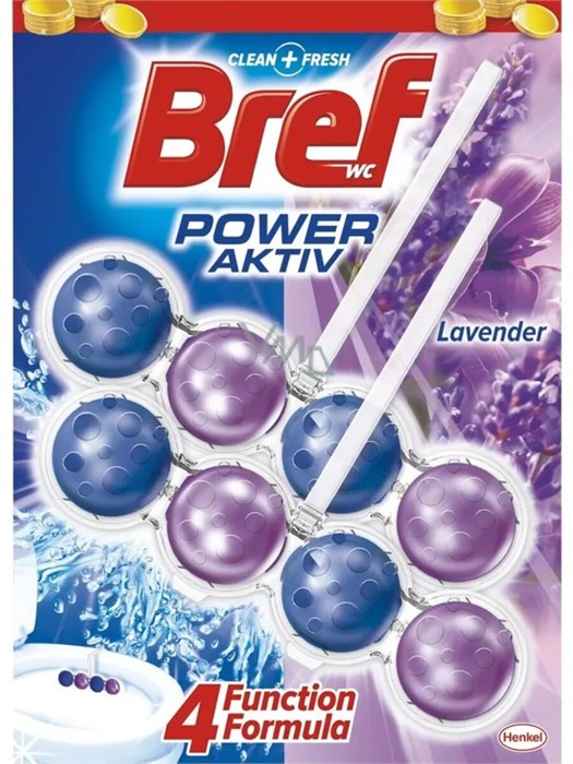 Блок для унитаза Bref Сила-Актив Свежесть Лаванды 2х50 г 1/10 KP-2134