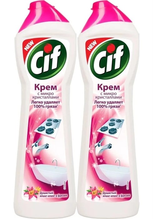 Чистящий крем Cif Розовая свежесть Душистый иланг-иланг и фрезия 500 мл 1/16 KP-2544