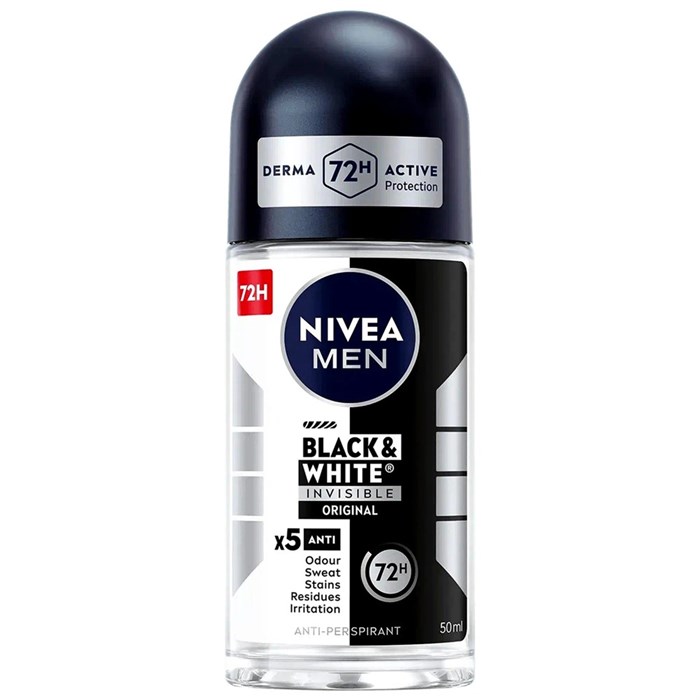 Дезодорант ролик Nivea Men Original Черное и Белое Невидимый 50 мл 1/30(12) KP-2400