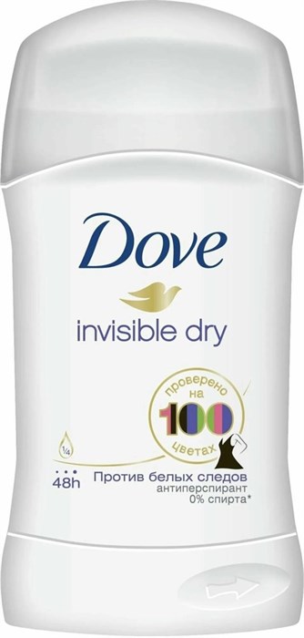 Антиперспирант карандаш Dove Невидимый 40 мл 1/6 KP-2208