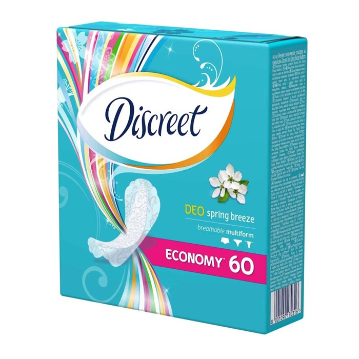 Прокладки ежедневные Discreet Deo Spring Breeze multiform 20 шт 1/18 KP-2230