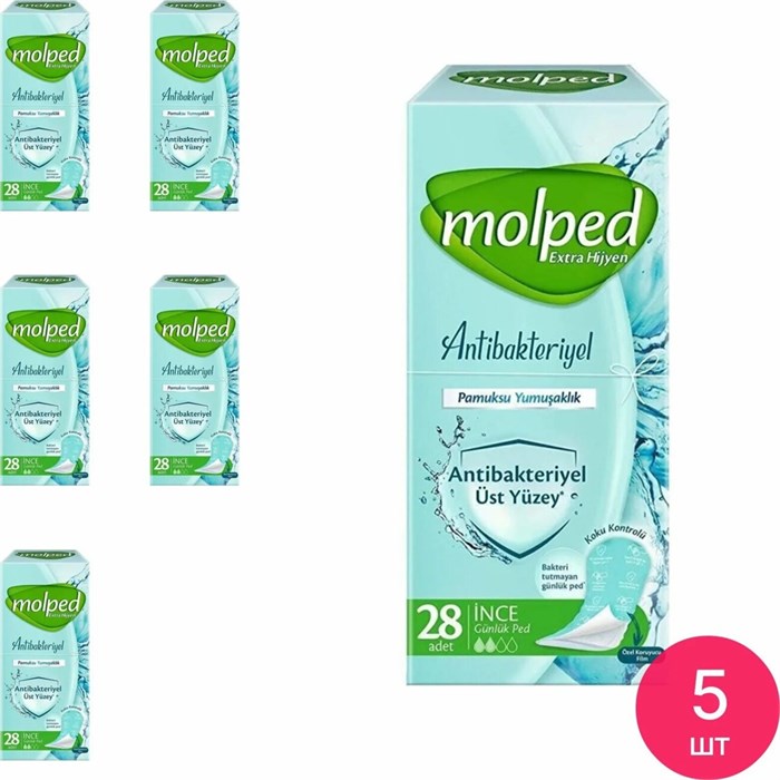 Прокладки ежедневные Molped Extra Hygiene Antibacterial 28 шт 1/24 KP-2359