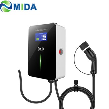 EV AC-станция Mode 3 (дисплей+RFID) 11 кВт | 380 В | 16 А GB/T, кабель 5 м EV-M3D-GBT-16А-5