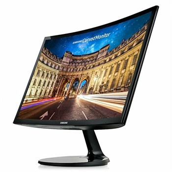 Монитор Samsung C24F390FHI (23.5"/1920x1080 (16:9), изогнутый/VA/60ГЦ/черн). Конфигурация: SN:0BKCHLLN401611/Небольшой скол на матрице TN-МОНИ-0051