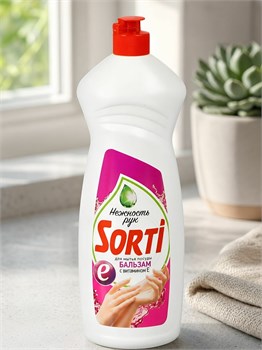 Средство для мытья посуды Sorti Бальзам с витамином Е 900 г 1/12 KP-2549