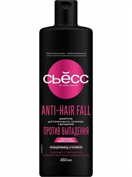 Шампунь СЬĔСС Anti-Hair Fall для тонких волос 450 мл 1/12 KP-2582