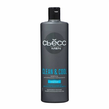 Шампунь СЬĔСС MEN Clean&amp;Cool для норм и жирных 450 мл 1/12 KP-2587
