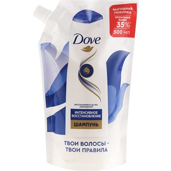 Шампунь Dove Hair Therapy Интенсивное восстановление 500 мл дой-пак 1/6 KP-2223