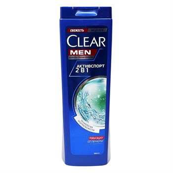 Шампунь Clear Men против перхоти АктивCпорт 2в1 400 мл 1/12 KP-2288