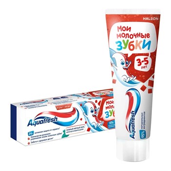 Зубная паста Aquafresh Детская 3-5 лет Мои молочные зубки 50 мл 1/12 KP-2002