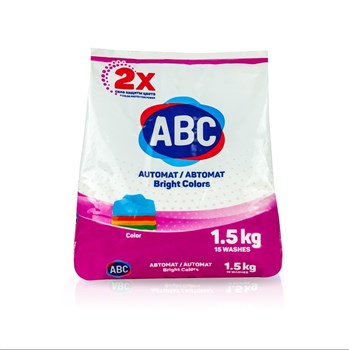 ABC Порошок для стирки белья ДЛЯ ЦВЕТНОГО 1,5 кг 1/12 KP-2080