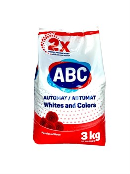 ABC Порошок для стирки белья СТРАСТЬ РОЗЫ 3 кг 1/6 KP-2082