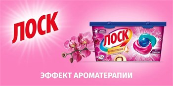 Капсулы для стирки Лоск Ароматерапия Малазийский Цветок 18 шт 1/8 KP-2353