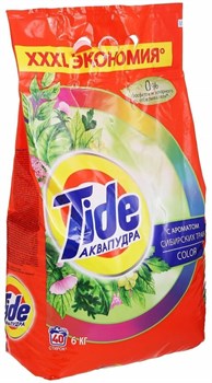 Стиральный порошок Tide Color аромат Сибирских трав автомат 6 кг 1/1 KP-2600
