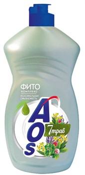 Средство для мытья посуды AOS Фитокомплекс 7 трав 450 г 1/20 KP-2045