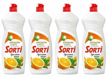 Средство для мытья посуды Sorti Апельсин и мята 900 г 1/12 KP-2551