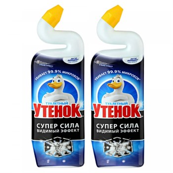 Средство чистящее Туалетный Утенок Супер Сила. Видимый Эффект 900 мл 1/12 KP-2640