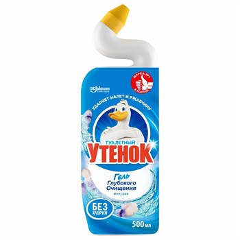 Чистящее средство для унитаза Туалетный утёнок Морской 500 мл 1/12 KP-2645