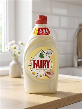 Средство для мытья посуды Fairy Нежные руки Ромашка и витамин Е 450 мл 1/21 KP-2676