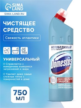 Средство чистящее Domestos Свежесть Атлантики гель 750 мл 1/12 KP-2238