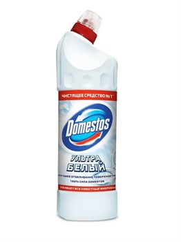 Средство чистящее Domestos Ультра Белый гель 1 л 1/12 KP-2243